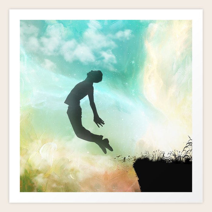 Leap of Faith Art Print by Vin Zzep | Society6