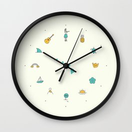 Mahalo Wall Clock