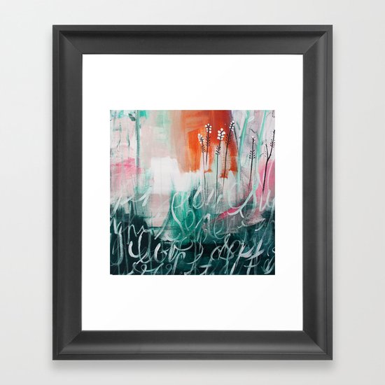 Zoe's Zen Garden Framed Art Print