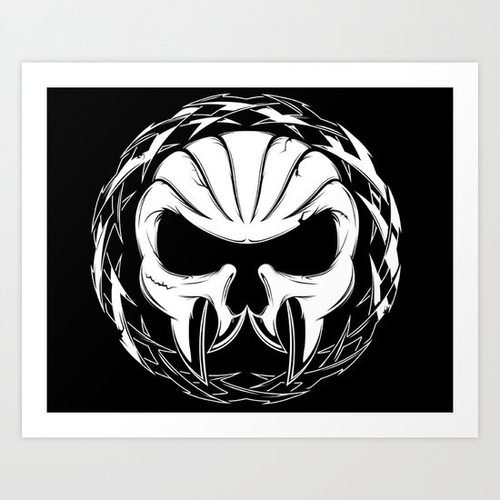 Skull Head Three Art Print