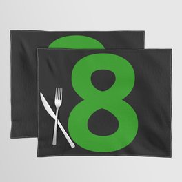 Number 8 (Green & Black) Placemat