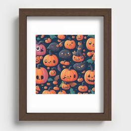 Discover a realm of spooky delights at our Halloween Festival. Recessed Framed Print