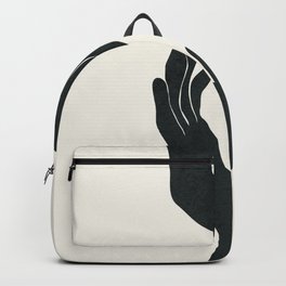 Abstract Hands Backpack | Hands, Two, Modern, Art, Curated, Drawing, Hand, Couple, Shapes, Illustration 
