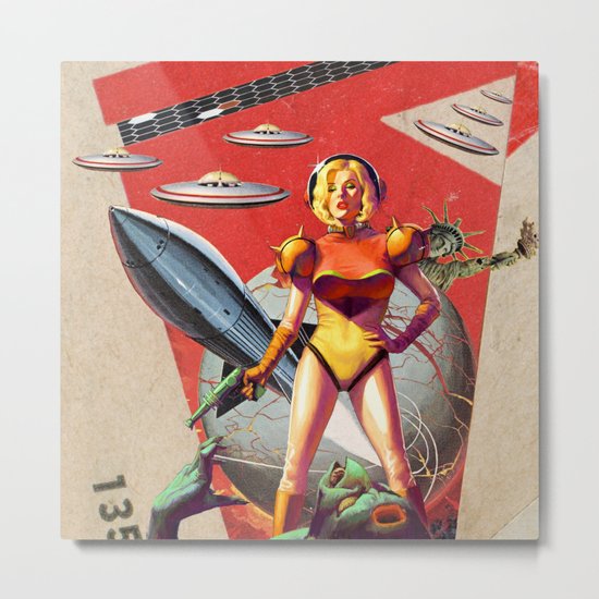 Collaboration with Zach Collins V Metal Print