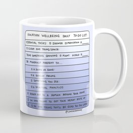 Daily To-Do List for Mental Health Wellbeing Coffee Mug