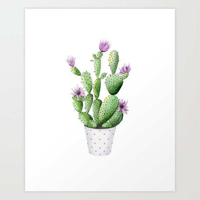Discover the motif CACTUS by Art by ASolo as a print at TOPPOSTER