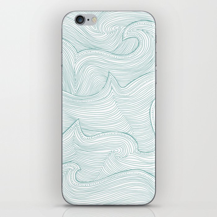 seafoam wave pattern iPhone Skin
