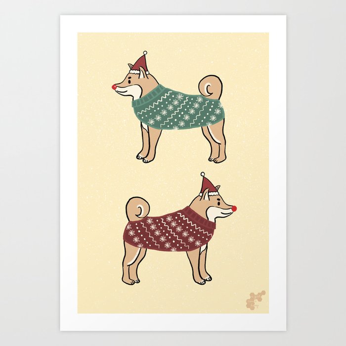 Shiba deals christmas sweater
