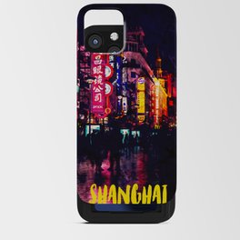 Shanghai China city watercolor iPhone Card Case