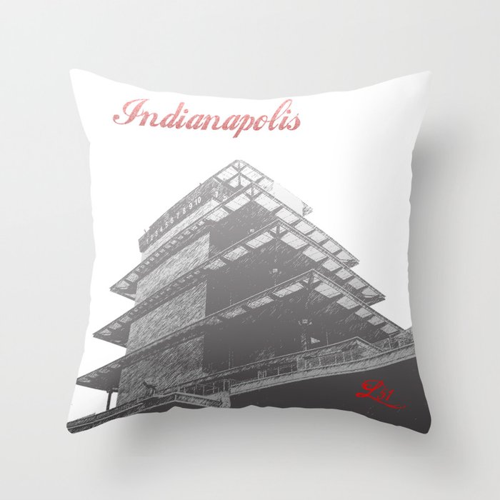 Cities Of America: Indianapolis Throw Pillow