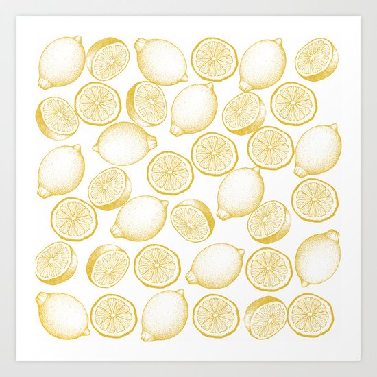 Lemons Art Print