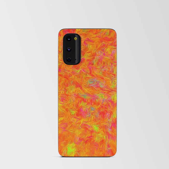 Orange Painting Pattern Design Android Card Case