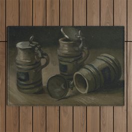 Vincent van Gogh - Beer Tankards "Bierpullen" (1884) Outdoor Rug