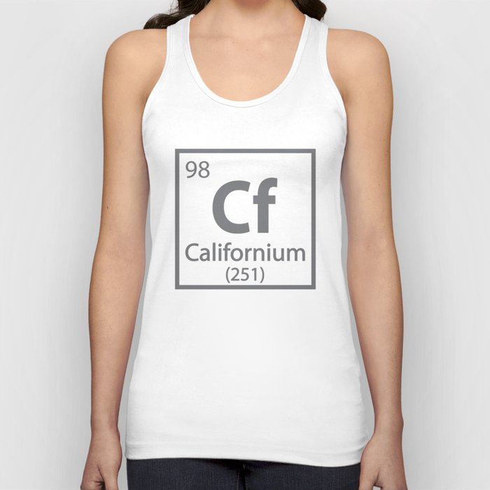 Californium- California Science Periodic Table Tank Top