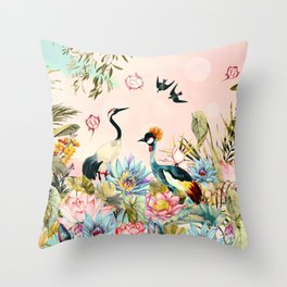 Landscapes of birds in paradise 2 Throw Pillow