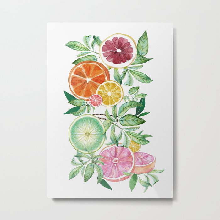 Citrus Fruit Metal Print