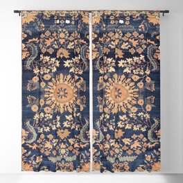 Sarouk Persian Floral Rug Print Blackout Curtain