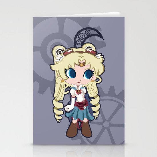Steampunk Sailor Moon Stationery Cards