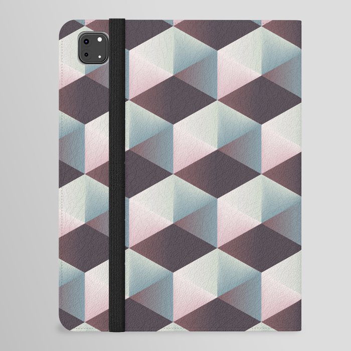 3D Hexagon Gradient iPad Folio Case