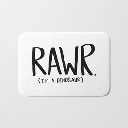 Rawr. I'm a Dinosaur Bath Mat