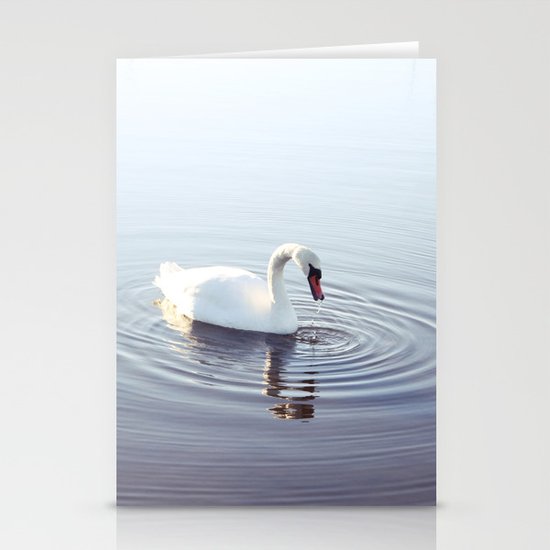 the beautiful swan Stationery Cards