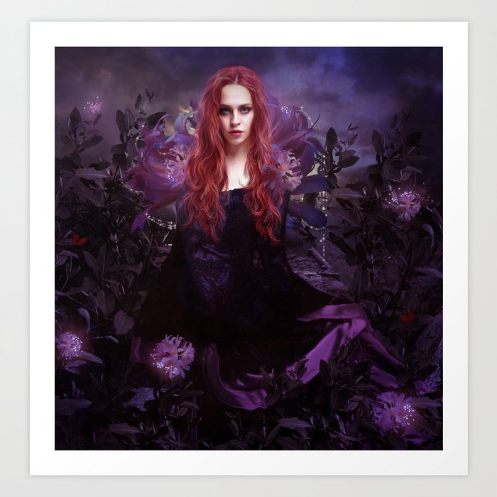 The Garden Of Good And Evil Art Print By Alexandravbach Society6