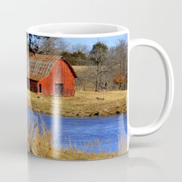 Country Red Barn, and Cobalt Blue Water Coffee Mug
