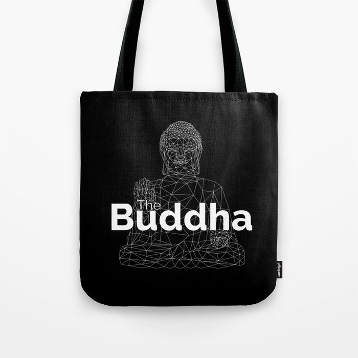 The Buddha. Line Low Poly Version. Tote Bag