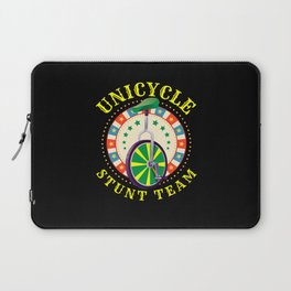 Unicycle Stunt Team Unicycle Laptop Sleeve