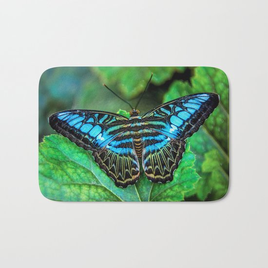 BUTTERFLY BLUE Bath Mat