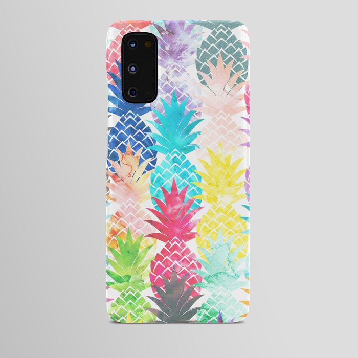 Hawaiian Pineapple Pattern Tropical Watercolor Android Case