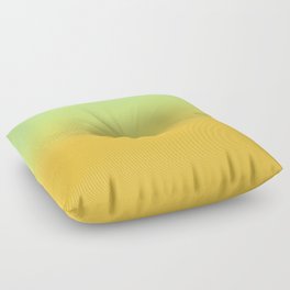 OMBRE WARM YELLOW & GREEN PASTEL COLOR Floor Pillow