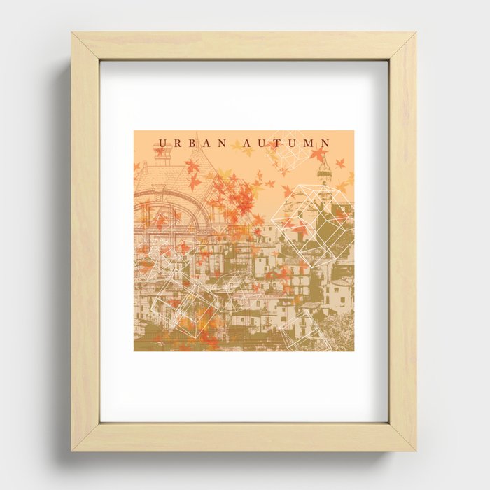 Urban Autumn Recessed Framed Print
