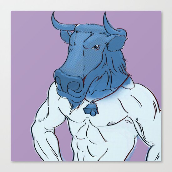 Bull Sheet Canvas Print