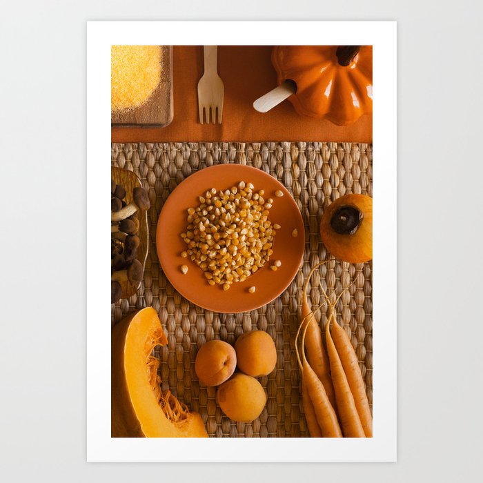 Orange - the colors of food Art Print