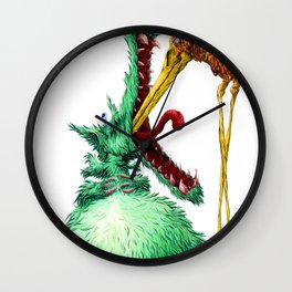 THE WOLF AND STORK Wall Clock