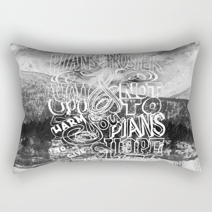 Jeremiah Typography  Rectangular Pillow