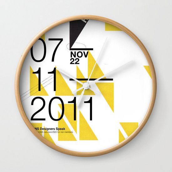 IGNS poster design Wall Clock