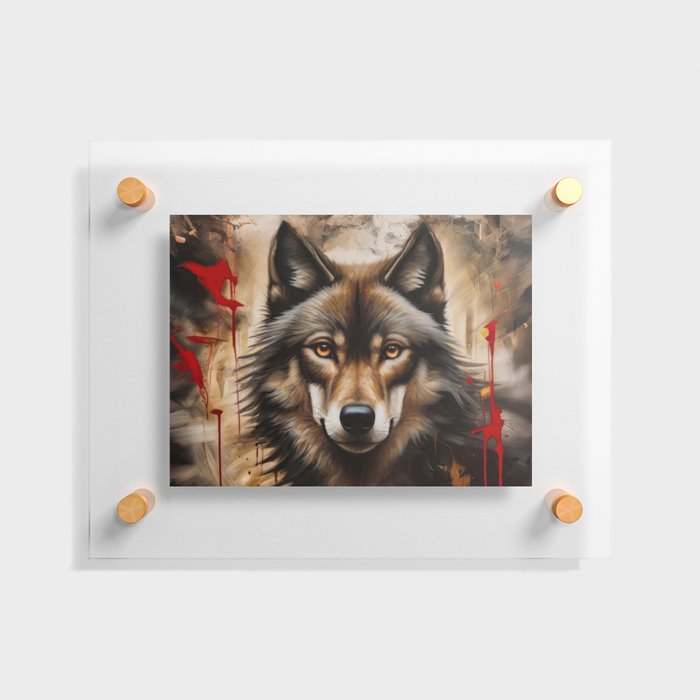 Lone  Wolf Floating Acrylic Print