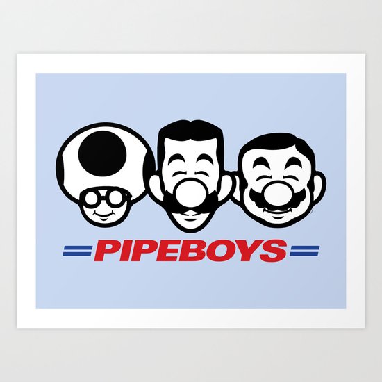 Pipe Boys Art Print