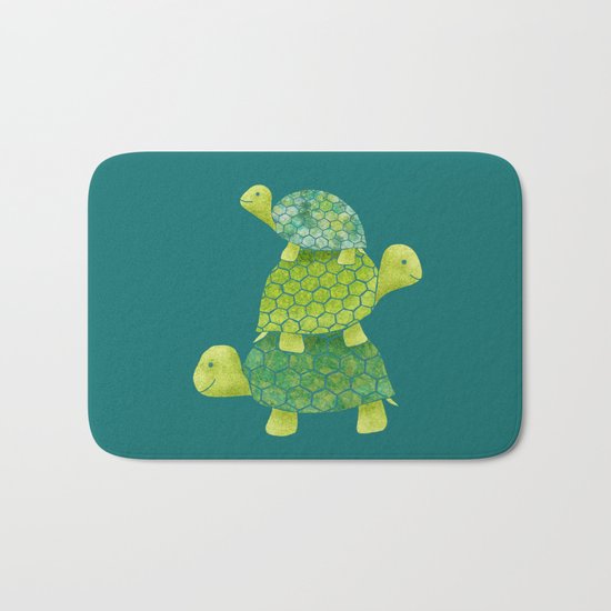 Turtle Stack Bath Mat