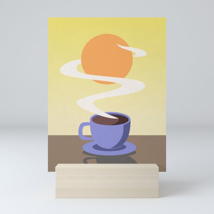 Coffee Sun Mini Art Print