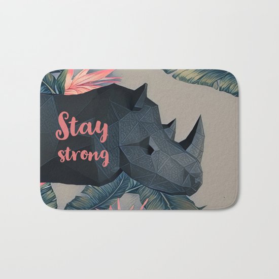 Stay strong Bath Mat