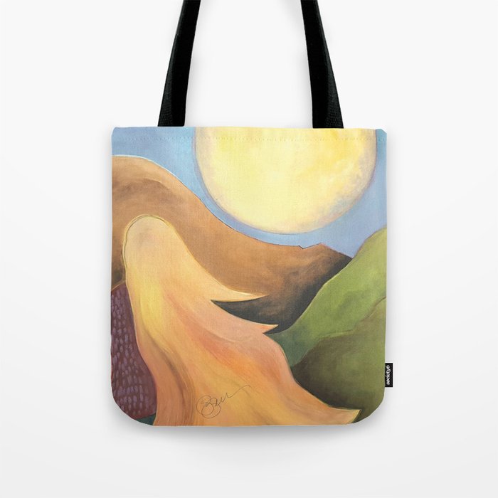 A Girl and Her Moon Tote Bag
