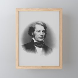 Charles Sumner Portrait - 1859 Framed Mini Art Print