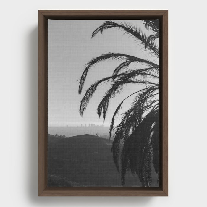 Hazy Hollywood Hills Framed Canvas