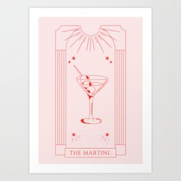 The Martini. Tarot Art Print