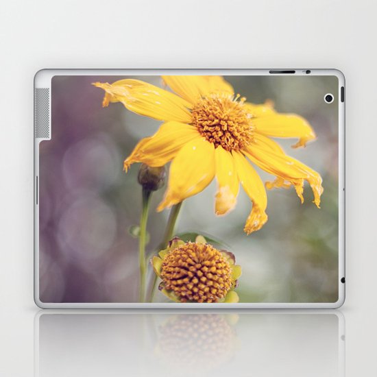 Yellow Florals Laptop & iPad Skin