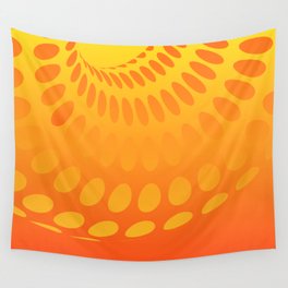 Orange abstract space background Wall Tapestry