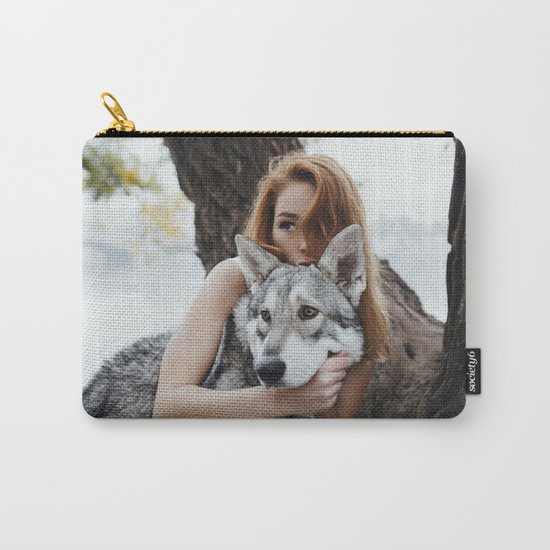 Girl wolf Carry-All Pouch